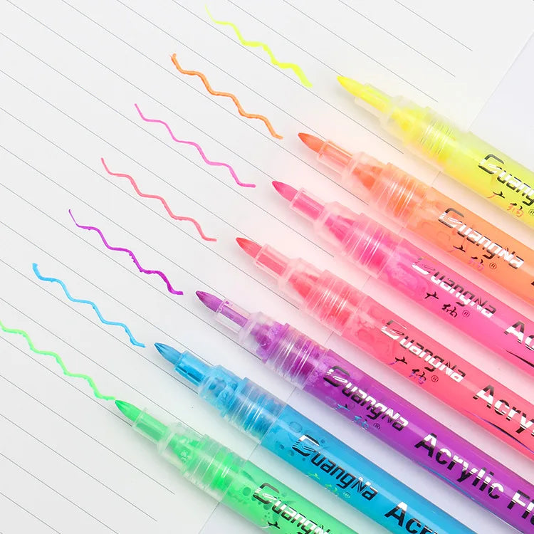 Hot Sale 8 Colors DIY Painting Permanent Waterproof Acrylic Marker Pen Custom Private Label Permanent Paint Marker Pen