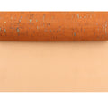 INFOCORK 45x30cm Cork Fabric Leather Sheet - Faux Leather Base Metallic Foil for Wall Decor & Upholstery Fabric | Stylish