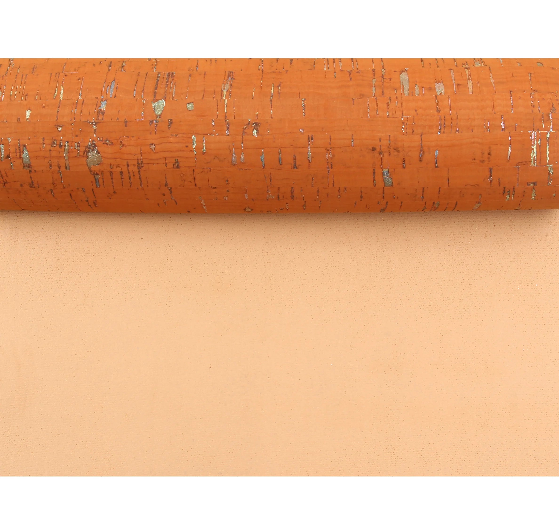 INFOCORK 45x30cm Cork Fabric Leather Sheet - Faux Leather Base Metallic Foil for Wall Decor & Upholstery Fabric | Stylish