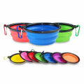 Custom Travel Portable Dog Bowl Foldable Silicone Cat Dog Drink Bowl Food Water Collapsible TPE Pet Folding Feeding Dog Bowl