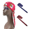 Silky 100% Polyester Durag and Bonnet Set with Custom Logo for Cycling & Outdoor Use Unisex All Seasons