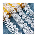 Manufacturer Wholesale Low Price 4.5cm Cotton Guipure White Embroidery Eco-Friendly Lace Trim for Bridal Dress Bags Shoes