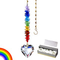 GOLDENHAITAI Crystal Suncatcher 45mm Heart Pendant for Home Window Garden Hanging Ornament Rainbow Maker Gifts G310207
