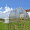 Skyplant Large Single & Double Span Agriculture Greenhouses Hot Sale Plastic Film Covered Shed Greenhouse