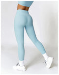 Wholesale High Waist Sanding Gym Pants Nylon Elastic Ass Push Fitness Women Yoga Leggings