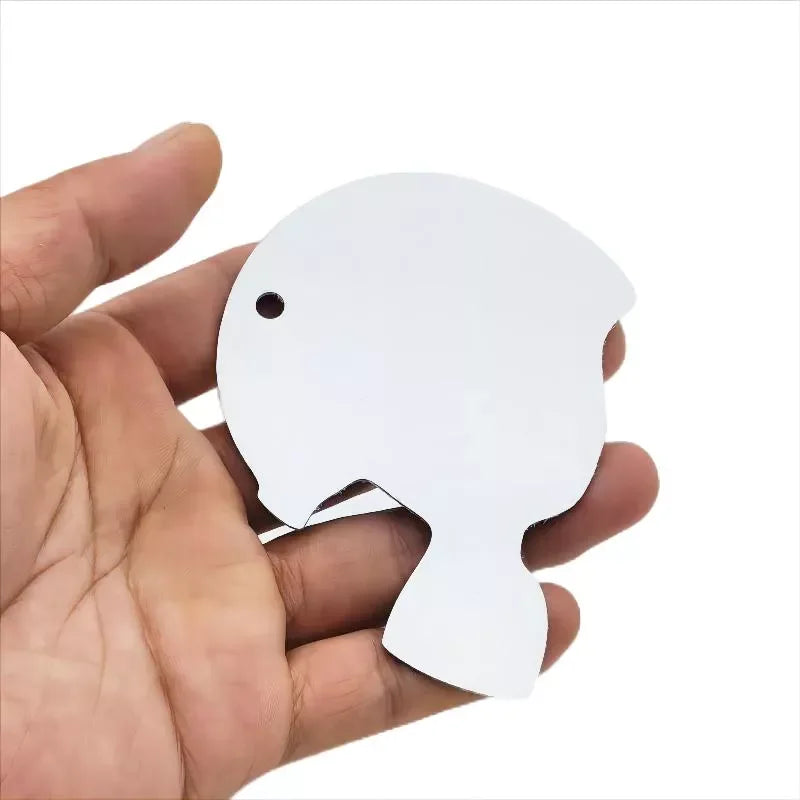 Qualisub 1mm Thick Aluminum Christmas Ornaments Sublimation Ornaments Double Sided Printing Sublimation Christmas Ornament