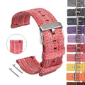 Quick Release Weave Strap Watchband Bracelet for Samsung Active 2 for Huawei Huami Smart Watch 18mm 22mm Sizes Nylon Canvas Band