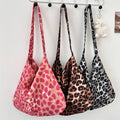 Large Capacity Leopard Print Women's Shoulder Bags Fashion Polyester Ladies Crossbody Bag Casual Travel Female Shopper Handbags