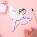 Zonyin Custom Logo Hand Mirror Cute Butterfly Shape Portable Cosmetic Mini Pocket Travel Mirror Personalized Feature