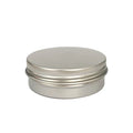 60g/60ml/2oz Durable Metal Aluminum Tin Screw Lid Jar Box Cylinder Shape Cans for Cosmetic Facial Balm Packaging Screw Cap