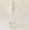 2oz 60cc 60ml Clear Plastic Atomizer Bottles Ribbed Skirt Mist Spray Pump Bottles Cosmetic Liquid Perfume Containers Wholesale