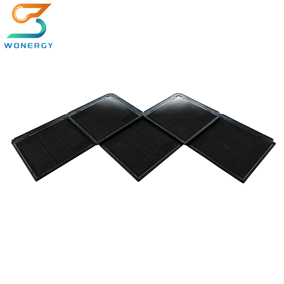 Sangobuild Surya 55watt Modern Villa House Roof Top Photovoltaic Household Energy Solar Roof Tiles Price