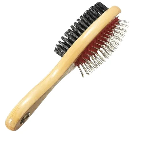 Sustainable Eco-friendly Pets Brush for Healthy Hair Growth OEM/ODM Custom Logo Bamboo Dog Comb & Bath Brush