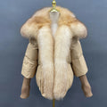 Winter New Fashion Puffer Fox Fur Jacket Custom Puffer Jacket
