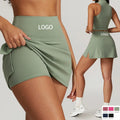 New Arrival Womens Flowy Shorts Athletic Slit Slit Wear Tennis Skirts Blocking Pleated Tennis Dresses With Clothing
