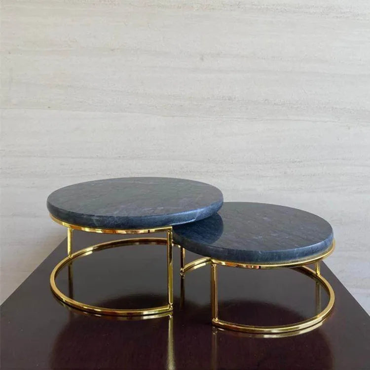 Modern Simple Style Natural Marble Stone Cosmetics Storage Serving Tray Jewelry Display Rack Dessert Cake Tray Stand