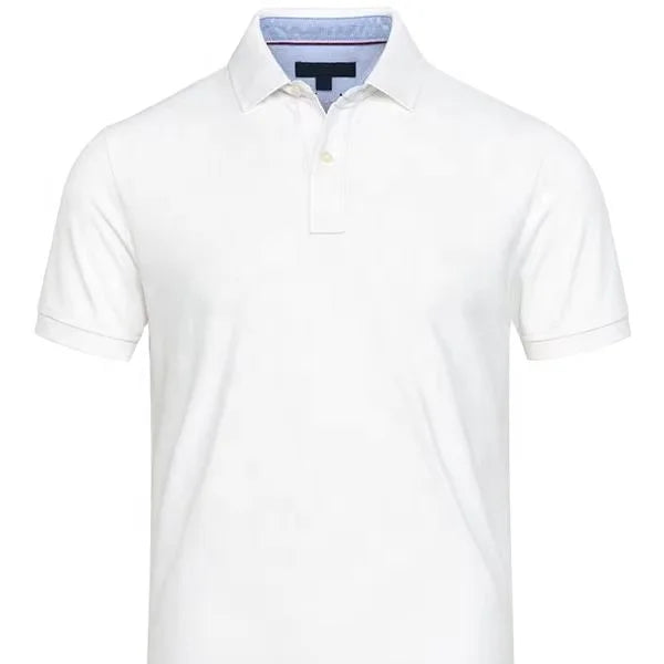 Men's Formal Short Sleeve T-Shirt Quick Dry Breathable Solid Print Embroidered Button Logo Design Customizable ODM for Golf