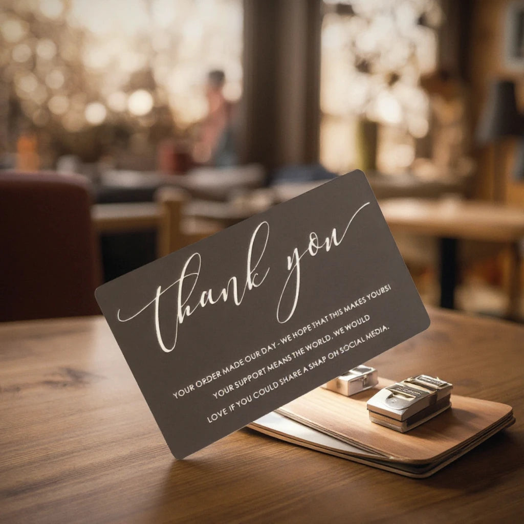 New Business Luxury Paper Printing Gift Cards Thank You Invitation Card Custom With logo