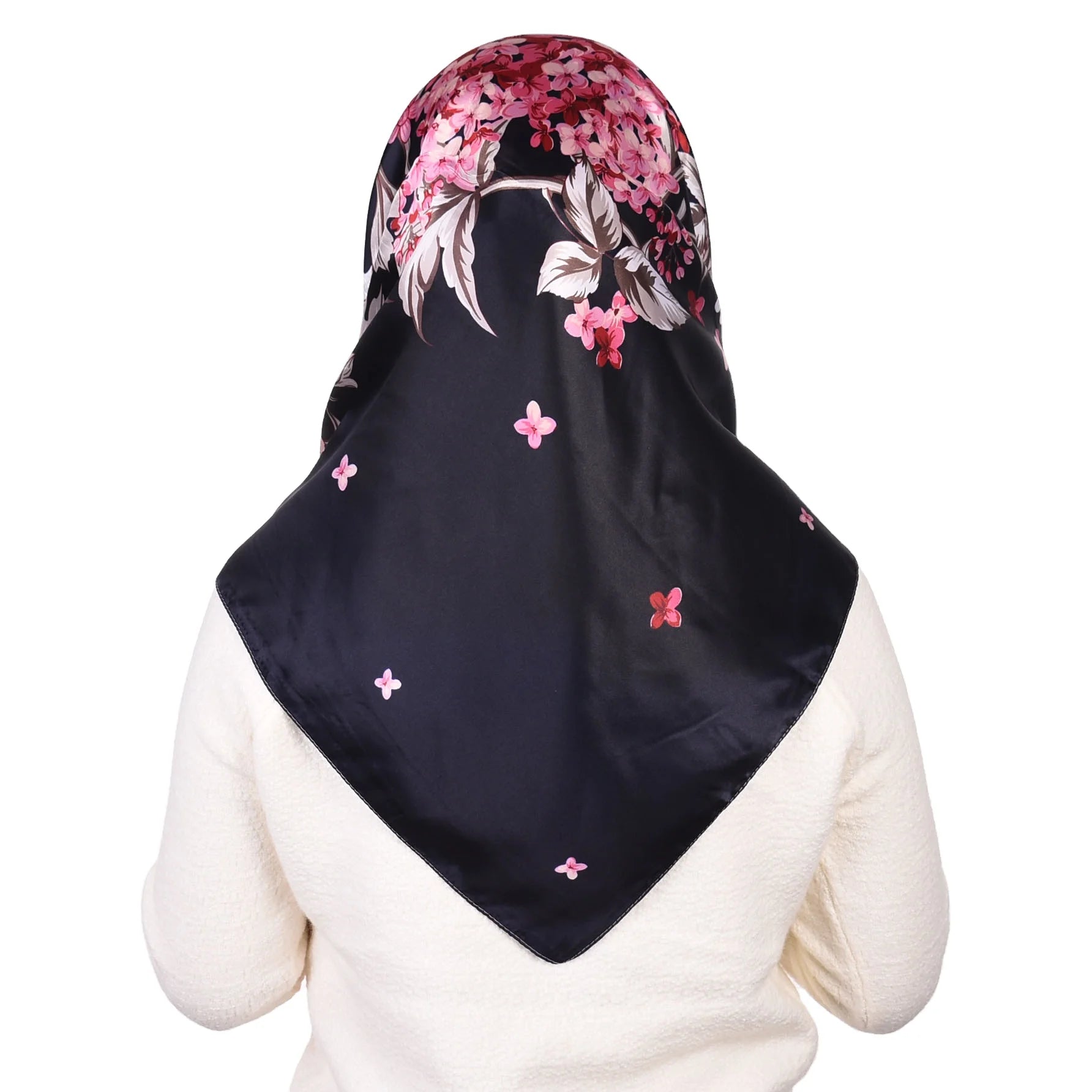 Hot Sale Retro Printed Spring Style Made in China Muslim Turban square Scarf Malaysia  Hijab Lady's Scarf Factory Direct Sale