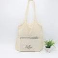 Eco Friendly Washable Cotton Mesh Shopping Tote Bag Fruit Pouch Vegetables Packaging Handle Shopping Cotton Mesh Bag