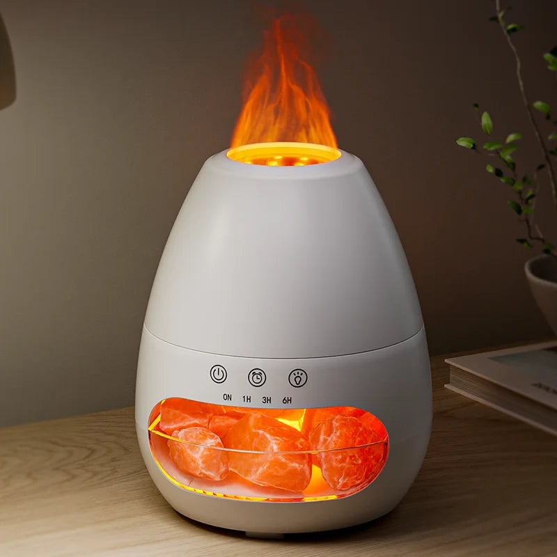2026 New 200ml 3d Depulated Flame Air Essential Oil Humidifier Aroma Fragrance Diffuser With Flame