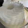 Recycled Polyamide Nylon Tops GRS with TC 3DX88-120mm Semi-Dull White Dope Dyed Textile Raw Pattern 6 Nylon Material Black Color