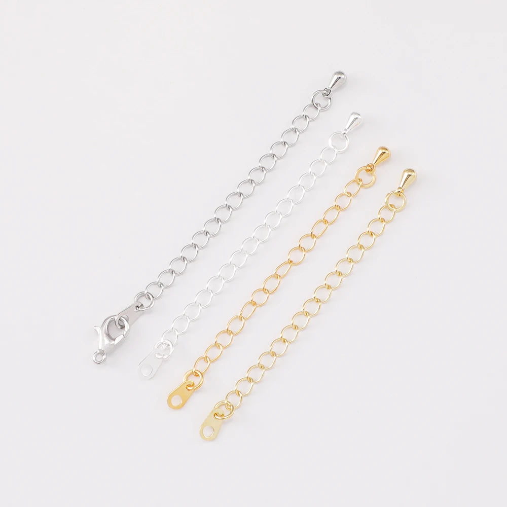 Gold Plated Chain for Jewelry Making Necklace Extension Chains 18k Gold Plated Chain for Jewelry Making