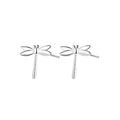FY-ED542 925 Sterling Silver Dragonfly Stud Earrings for Women Girls Fashion Jewelry