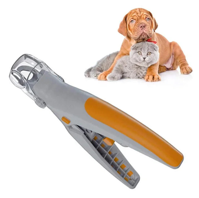 MMG Stainless Steel Electronic Pet Cat & Dog Nail Trimmer with LED Lighting 5X Magnification Safety Design