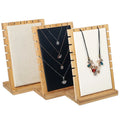 Bamboo Wide Shape Necklace Bracelets Display Stands
