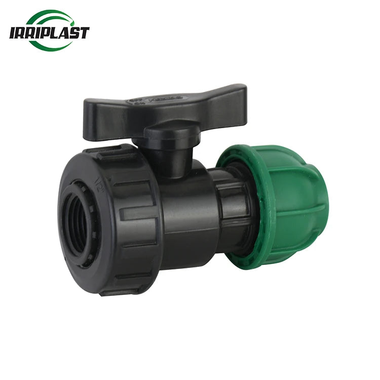Best Price Quick Connection PP Compression Fitting Quick Connection Irrigation pp Single Union Female Thread End Ball Valve