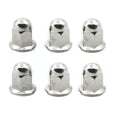 Custom CNC Turning Parts Metal Plastic 33mm Truck Wheel Nut Covers Nickel Plated Polished