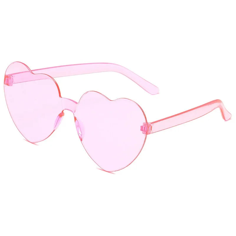2024 Summer Hot Selling New Trendy Fashion Women Girl Heart Shaped Sun Glasses