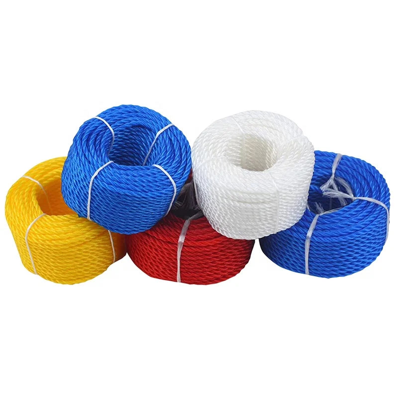 Professional Manufacturer PE Twisted  Rope PE Water Ski Rope 6 mm 8 mm High Quality for Packing Water Sports
