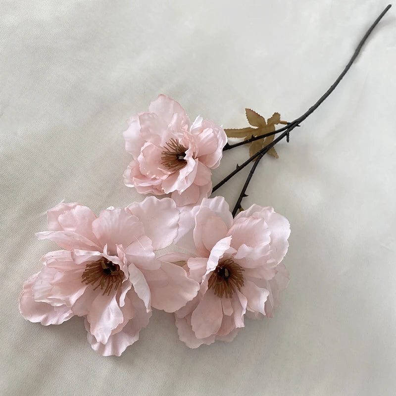 Multicolor-Pink Modern Style Artificial Flower Decoration Mariage 3 Head Illustration Peony