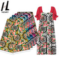 Henry Wholesale Clothing Fabric 100% Polyester Retro Digital Printing Custom Dress Fabric