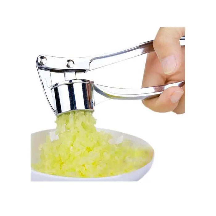 Handheld Zinc Alloy Stainless Steel Garlic Mincer Garlic Press for Kitchen