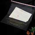 Custom Black Soft Golden Silk Screen Printed UV Spot Paper Gift Wallet Envelope with Custom Thickness