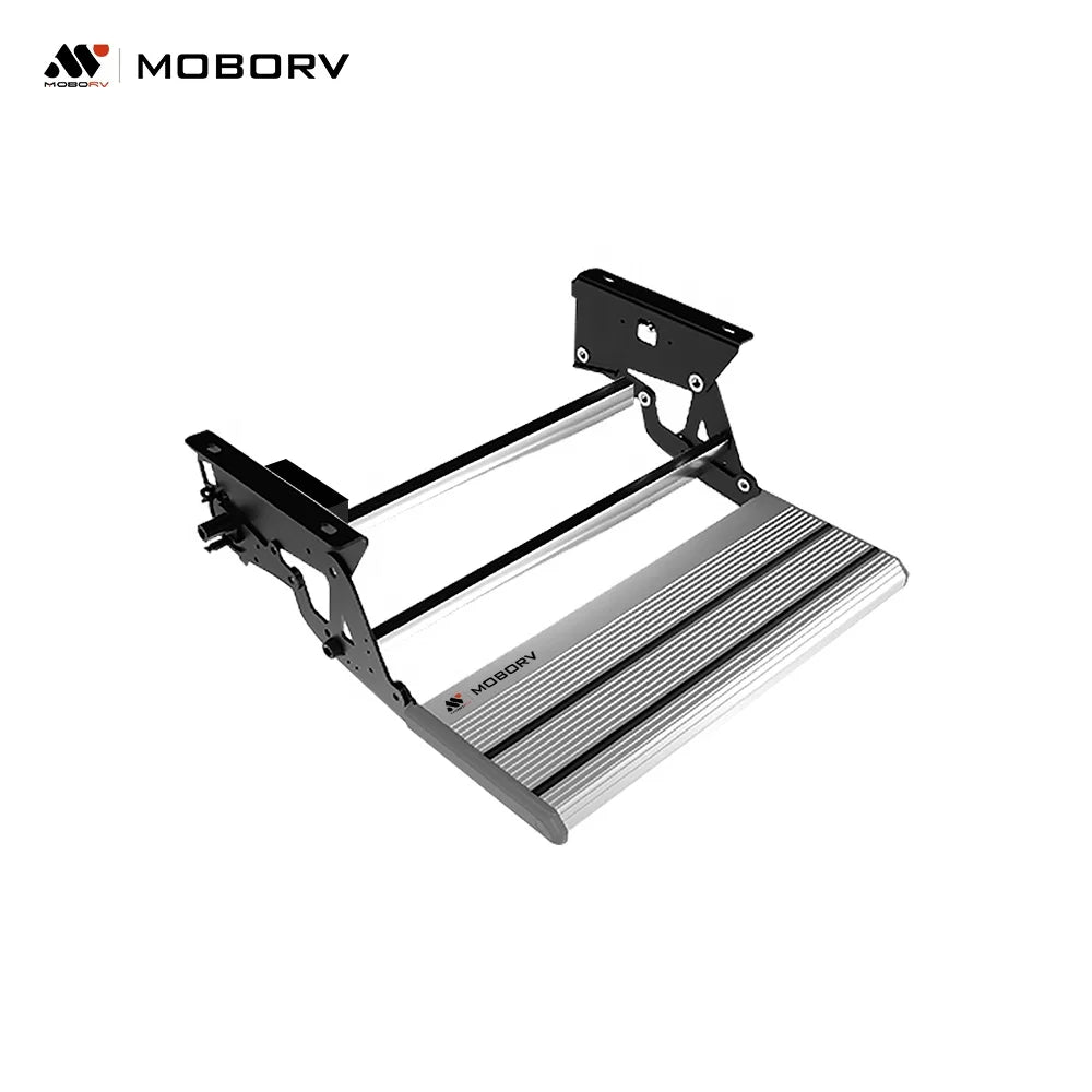 MOBORV Motorhome Aluminum 12V Durable Automatic/Manual Motorized Waterproof Anti-Slip 200KG Load Capacity RV Step Camping