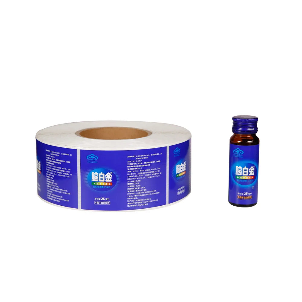 China Manufacturer Non-toxic Premium Glossy Removable Packing Vinyl Printing Custom Label