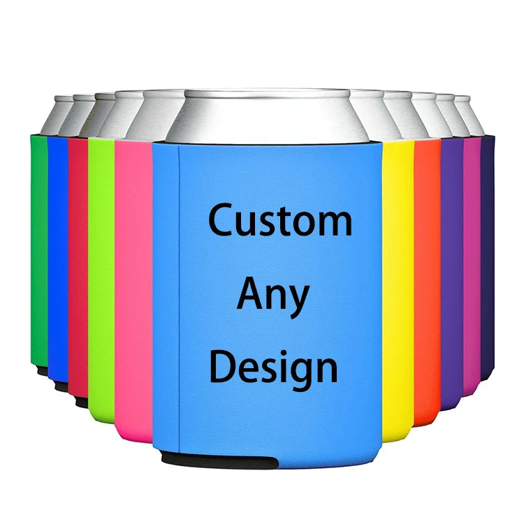 Custom 12oz Reusable Insulated Neoprene Beer Coozy for Cans
