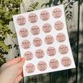 Low MOQ Custom Logo Thank You Stickers for My Supporting Small Business