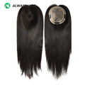 Mono Hair Toppers 5.5 X 6 Monofilament Women Toupee 16 18 20 Inches Remy Human Hair Pieces for Women with Hair Clips