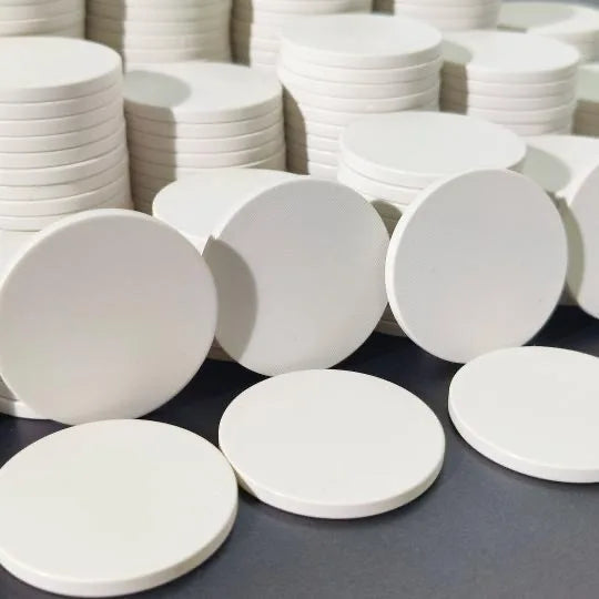 Factory Custom Glossy Matte Textured Surface Round Ceramic Chip for Playing Card Board Game