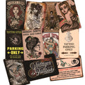 Tattoo Sign Plaque Metal Sign Vintage Tin Poster Plate Decoration Cafe Pub Salon Man Cave Home Wall Decor
