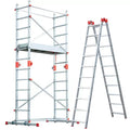 High Safety Multi-purpose Outdoor Combination Ladders Folding Aluminum Scaffolding Tower Platform 150kg Load Capacity Industrial
