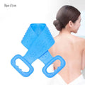 Epsilon Wholesale Silicone Bath Towel 2 Sided Back Exfoliating Shower Brush Silicone Back Body Scrubber
