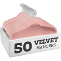 Lavinia Plastic Velvet Hangers Space-Saving Non-Slip Padded Hook White and Black Flocked Coat Hangers for Wardrobe Clothes