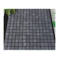 First Stone Square Modern Villa Wall Pattern Nero Marquina Super Black Serpentine Bathroom Floor Marble Mosaic Tiles Matt Mosaic