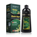 Fast Shipping in Stock 3 in 1 Natural Herbal Magic Fast Brown Permanent Wash Black Hair Dye Shampoo